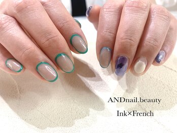 アンドネイル ビューティー(AND nail,beauty)/春ネイル/ニュアンスネイル