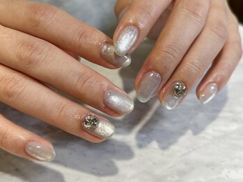 ネイルアルケー(Nail ARCHE)/シルバーマグネットネイル