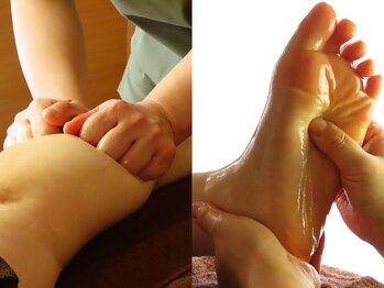はる 滝沢店の写真/足のつらさを丁寧にオイルケア＋お悩みに合わせてほぐす満足コース。足裏メインやふくらはぎ集中も◎