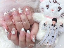 プティネイル 池袋(Puty Nail)/小花フレンチネイル ジェル