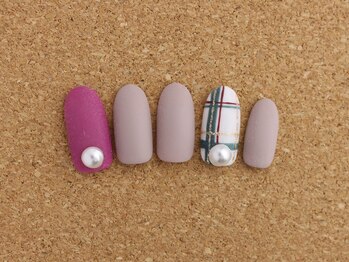 ネイルサロン ブランロール 白金店(Nail Salon Blanl'or)/シンプル チェックネイル