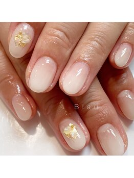 ブラウ ネイル パーティー(Blau Nail Party)/ホワイトグラデーションネイル