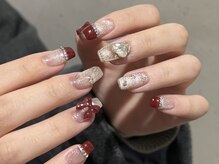 ニコルネイル(nicole nail)/冬キラキラネイル