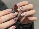 冬キラキラネイル