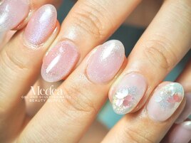 桜ホログラムネイル