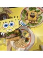 プルトワ(pourtoi)&nbsp;推しのSponge Bobカフェに行ってきました！！可愛い＾＾