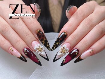 ゼン ネイル デザイン 池袋(ZEN NAIL DESIGN)/長さだしやり放題×つけ放題