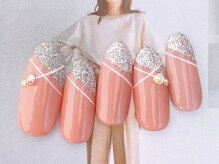 ネイルサロンフォーユー(for u)/ラメフレンチ　¥6980