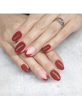 エムネイル(eM nail)/ワンカラー × フレンチ