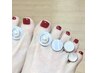 【フットネイル】フットバス付き☆ワンカラー