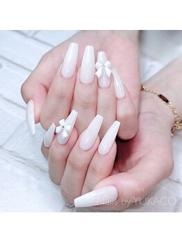 リグネイルスタジオ(Lig nail studio)/ホワイトガーリーネイル