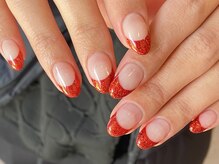 ヌー 一宮(nuu)/赤ラメフレンチ