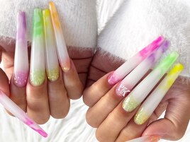 ★カラフルマーブルロング★