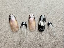 ターラ(Tara)/蜘蛛の巣フレンチ×かぼちゃ