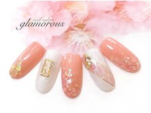 ネイルグラマラス 西新井店/《パラジェル》春色 桜 大人上品