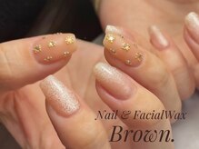 ブラウン(Brown.)/ビジューネイル