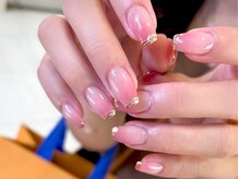 ネイルマジック 仙台一番町店(NAIL MAJIC)/カラグラ×うねうねミラーネイル