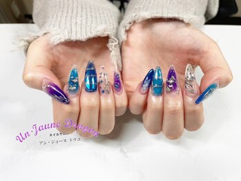 アン ジョーヌドラゴ/【ロングネイル】ミラーアート