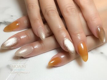 モアニヒロオ 広尾駅前店(MOANI Hiroo)/暖色系詰め合わせネイル