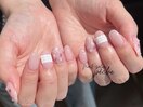 【定額】ガーリーなレースネイル