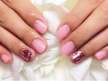 アイリッシュネイル 久屋大通店(Irish Nail)/ホログラムネイル×ピンク