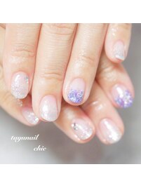 ラメグラデーションネイル