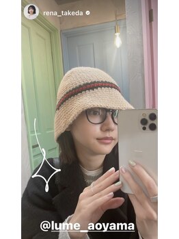 ルーミー 南青山(LUME)/武田玲奈様ご来店