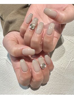 ルクール ヘアー プレジー(Le Coeur HAIR Plaisir)/先端細ラメライン×大粒ビジュー