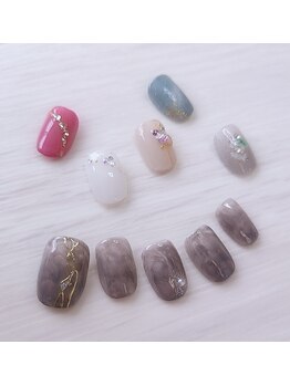 きれい de チュッ 桜ビル店の写真/[駅チカ]誰もが見惚れる指先に＊好感度UPの洗練された上品デザインがオフィス映え！セレクトコース2本¥4200