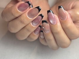 艶マグネット×黒フレンチ