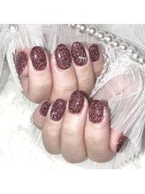 ミニョン(Minyon)/ボルドー♪フラッシュネイル