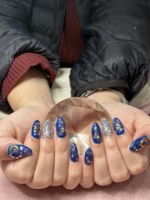 チェリーブロッサム(A CHERRY BLOSSOM)/青とキラキラシルバー