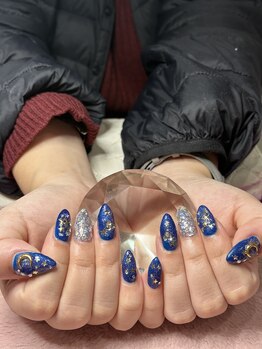 チェリーブロッサム(A CHERRY BLOSSOM)/青とキラキラシルバー