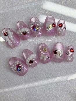 ピンクシュガーネイル(pink sugar nail)/オーダーネイルチップ受付中