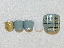 ネイルビート(NAIL BEAT)/フット　チェックネイル