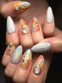 ユニコーンパウダーネイル☆夏