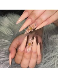 海外お花ネイル