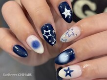 サンブラウン(SUN BROWN)/nail designed byCHIHARU