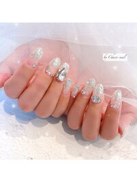 キラキラストーンネイル♪