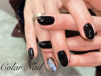 コラールネイル 本町(Colar Nail)/モードに滲む、インクの余韻