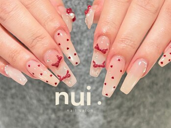 ヌイ 下北沢(nui.)/リボン　ガーリーネイル