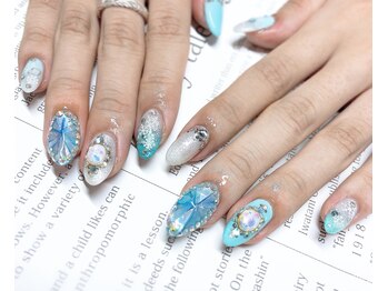 冬ブルーネイル