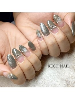 レッシュネイル サロンアンドスクール(RECH NAIL salon&school)/雪の結晶＊
