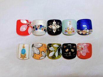 ティユール(TILLEUL)/【フット】親指アート2本