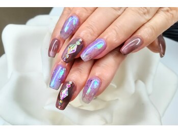 オーロラネイル♪