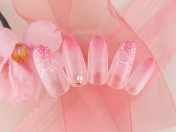 シューズネイルプロデュース/フラワーレースネイル