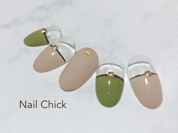 ネイルチックコウベ 銀天街店(Nail Chick kobe)/くすみカラーフレンチネイル