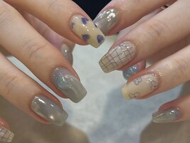 くすみカラー ミラーグラデ