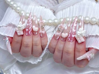 ホワイトデーネイル♪ スカルプ