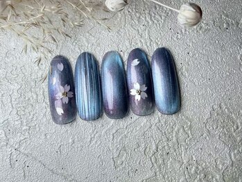 ぷっくりフラワーネイル